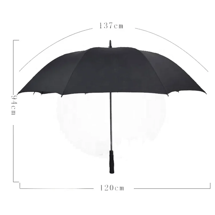 Windproof carbon fiber straight umbrella promotion parasol golf umbrella