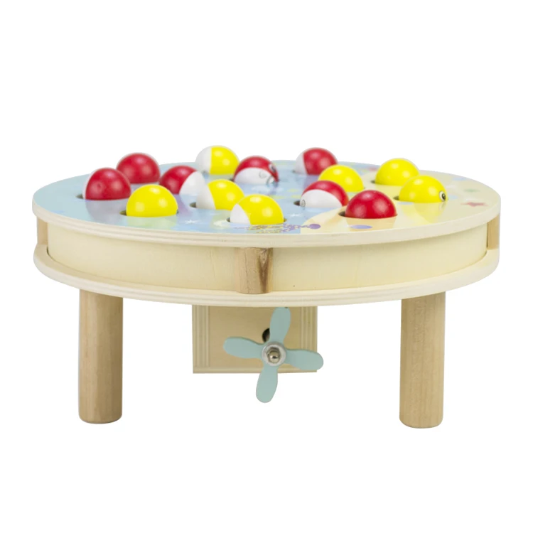La Doyee Children Music Box Wooden Fishing Game  Toy for Kids