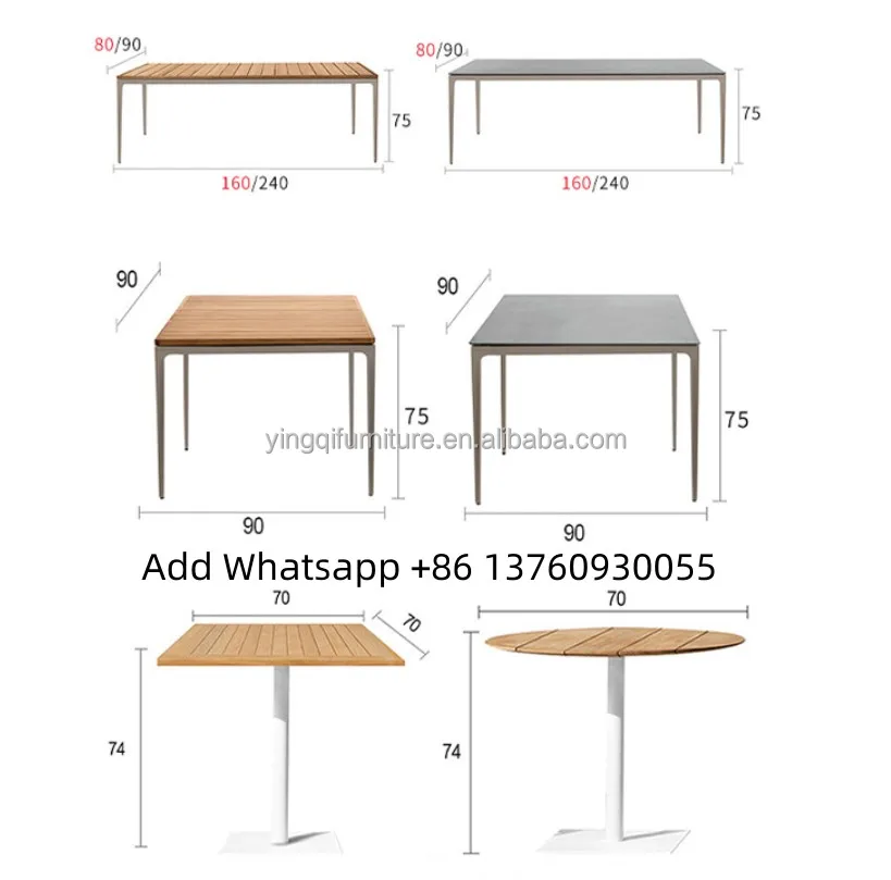 Outdoor furniture Nordic leisure courtyard terrace sunscreen waterproof rattan braided rope garden table set