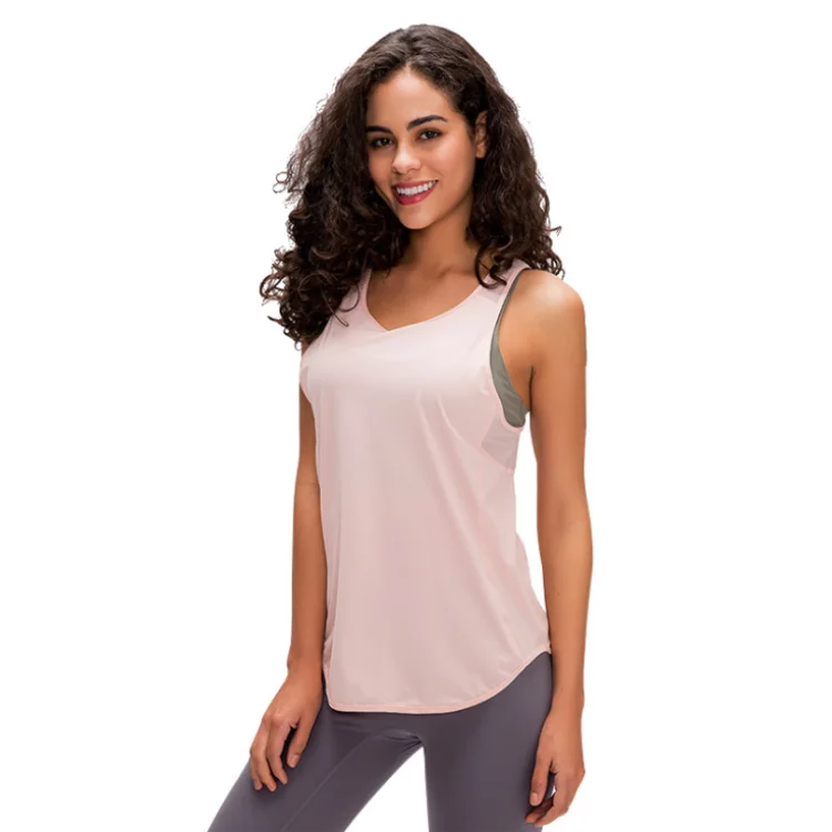 
Activewear high quality sport vest women running workouts summer racerback yoga tank top 