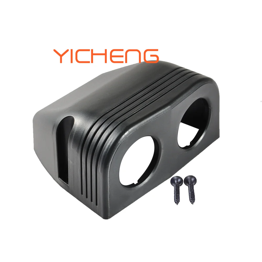 12 В 24 в USB Автомобильное зарядное устройство гнездо ABS с двумя отверстиями поверхностное крепление панель