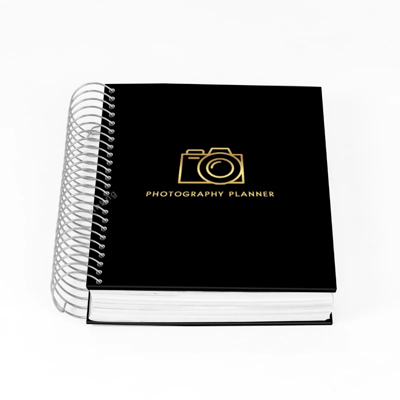 Custom Planner Agenda Printing Hardcover Spiral Notebook Personalized Photography Planner