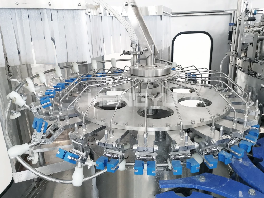 Hengyu 2024 OEM fully automatic crown cap glass bottle soft drink filling machine industrial water bottle production line