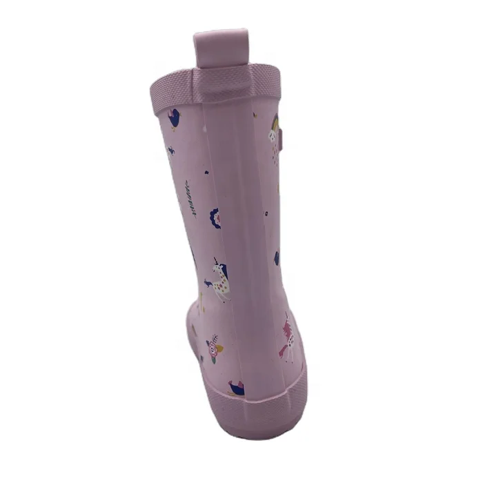 Baby Girl Pink Cute Rain Boot Wellington Boot Kid Brand Rain Boots Waterproof