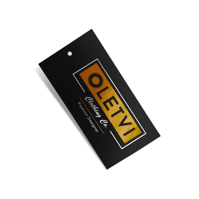 Blank brown kraft paper gift tag DIY garment hang tag