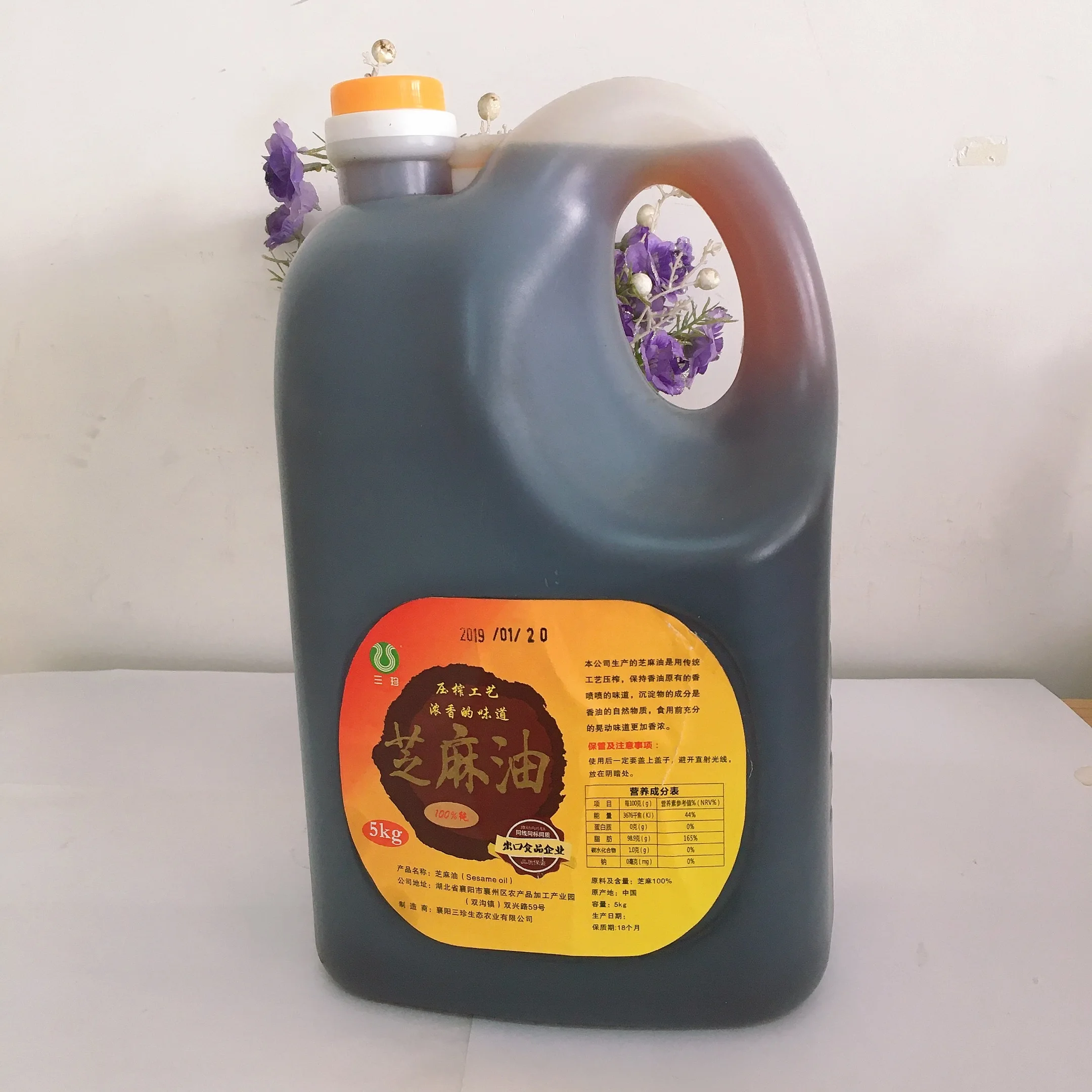 
5.5L volume Bulk Packaging Seed Oil Product Type Low Price Pure Sesame Oil 