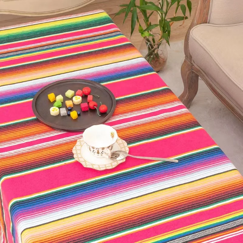 Fashionable Outdoor Camping Picnic Mats Yoga Towel Pilates Blankets Handwoven Mexican Cotton Yoga Blanket Beach Throw