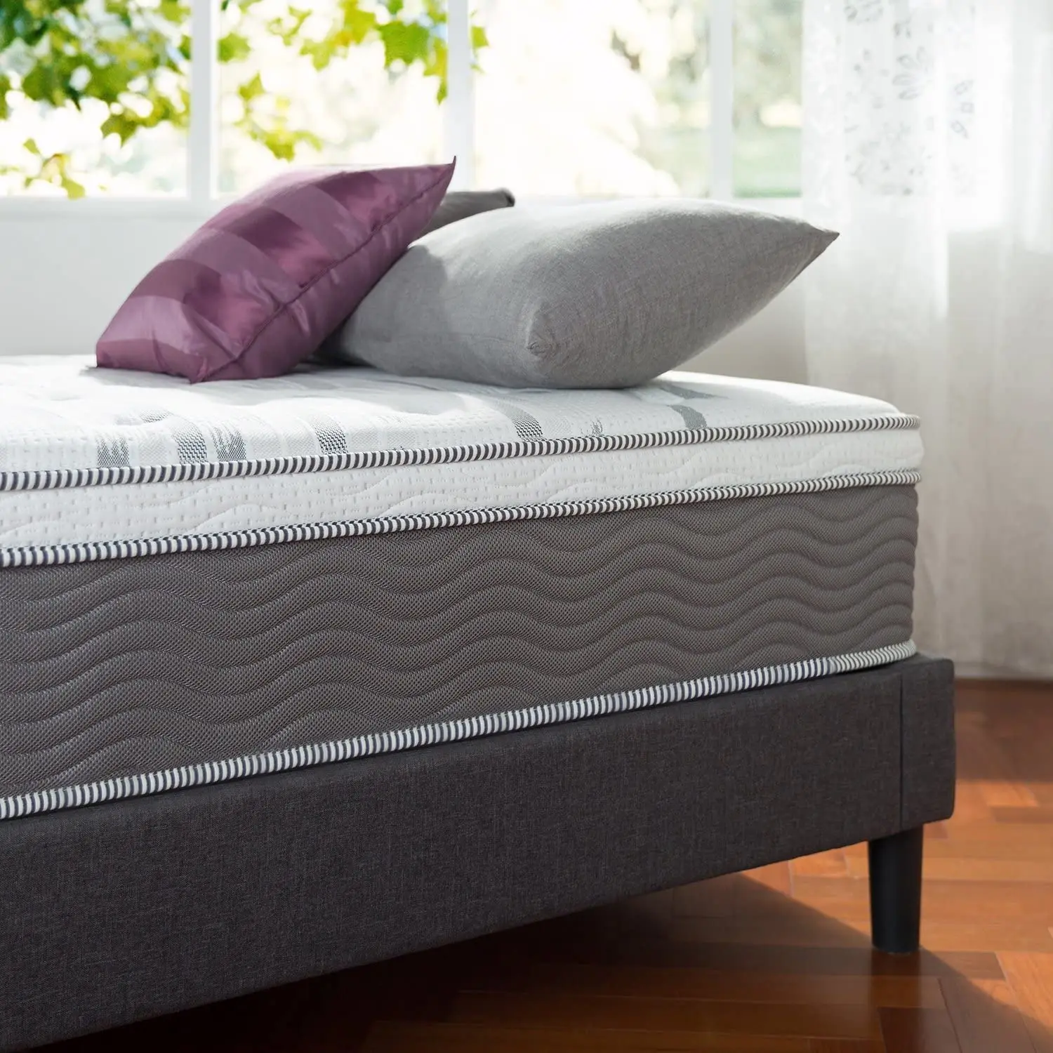 OEM memory foam mattress wholesale euro top natural queen king size hotel pocket latex spring mattress rolled up in a carton box