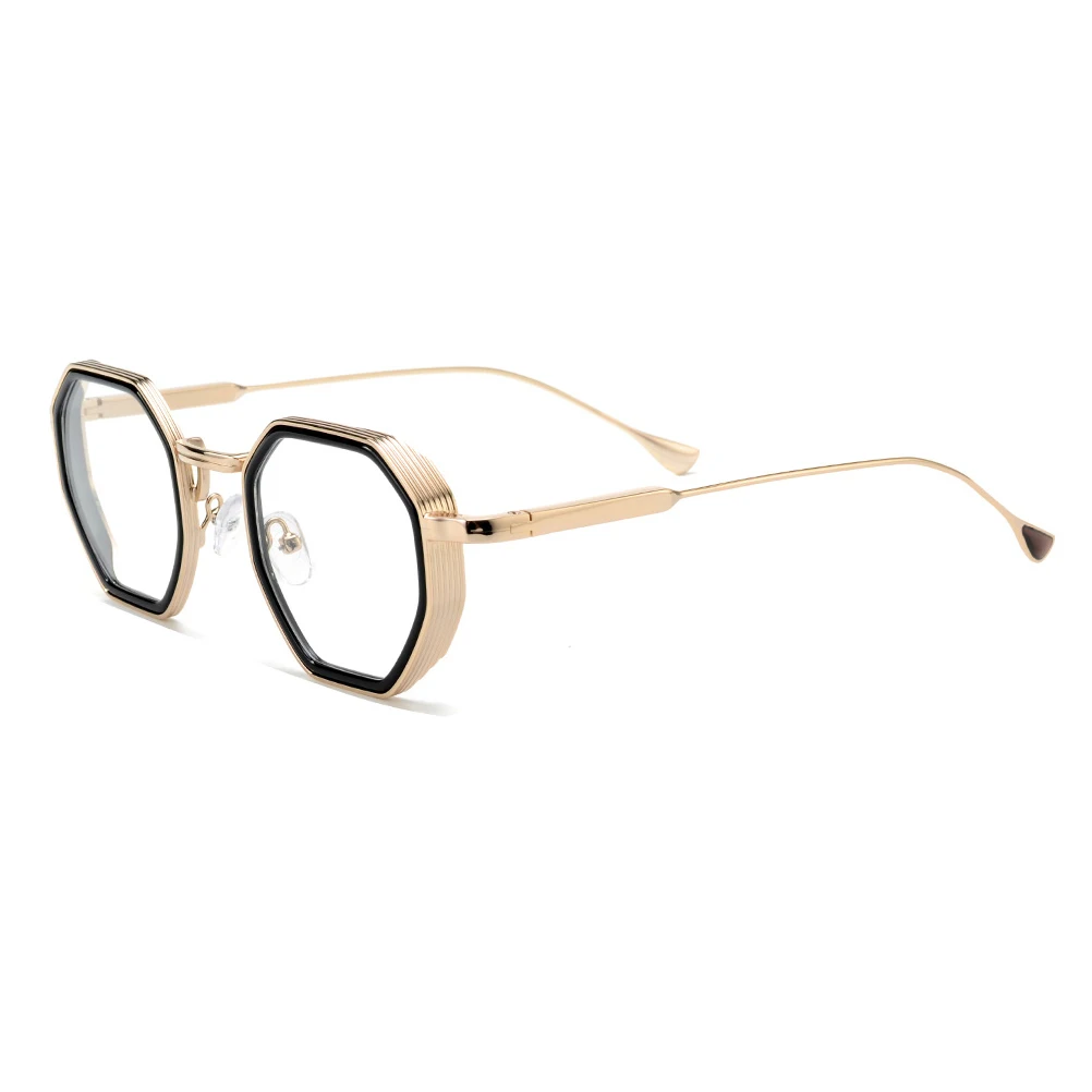 LMA Vintage Luxury Designer Metal Acetate Glasses High Quality Unique Optical Eyewear Custom Logo Fashion Eyeglasses Frames
