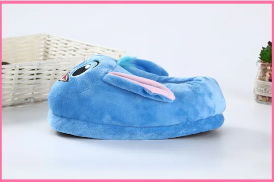 High quality cute House Autumn And Winter Comfortable Cotton Cartoon Plush Toy  Stitch Women Slippers