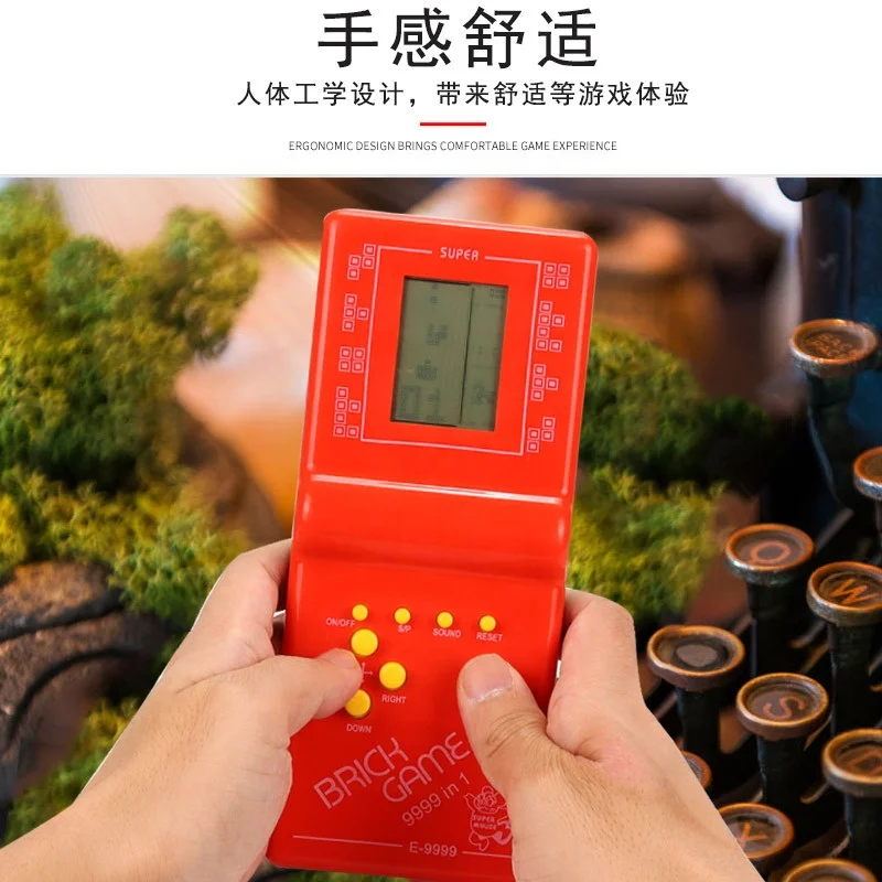 Brick Game Machine 9999 In 1 Russian Mini Classic Cheap Retro Handheld Game Console Player
