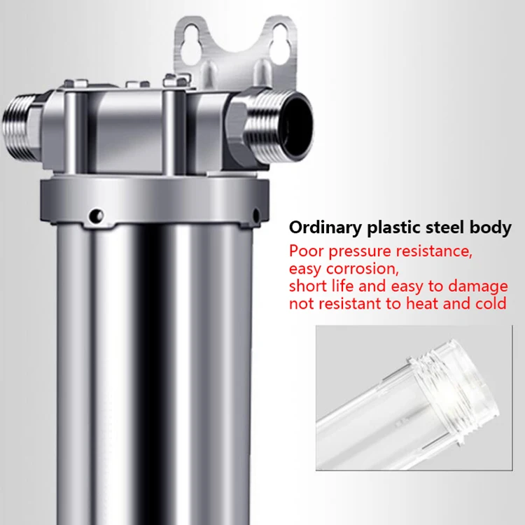 FLN Pre-filter Whole House Large Flow Sediment Removal Stainless Steel Pre Filtration Water Filter System For Home Use