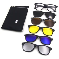 EESER good design 5 in1 Driving Sunglasses Polarized Magic Night Vision Glasses