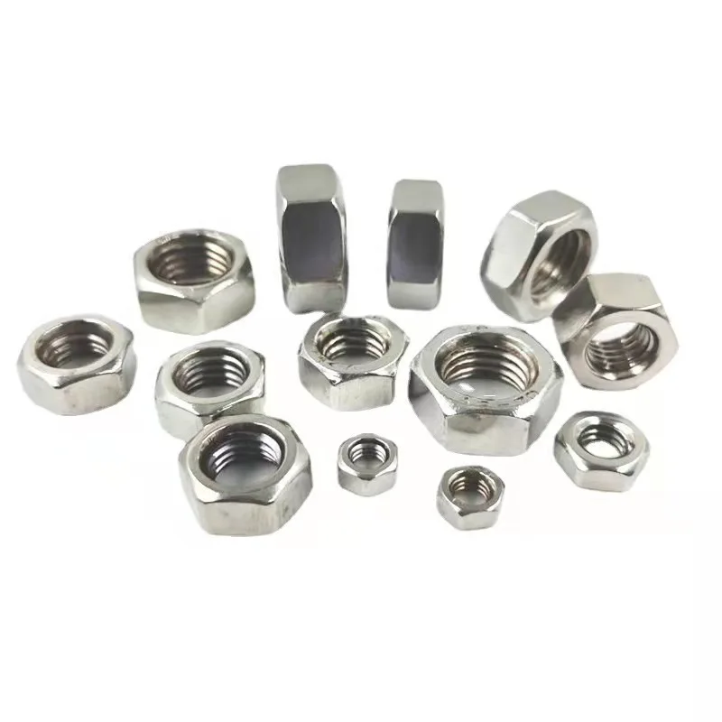 M1.4-M20 Standard Left Hand Thread Hexagon Steel Bolt DIN 934 Hex Nuts