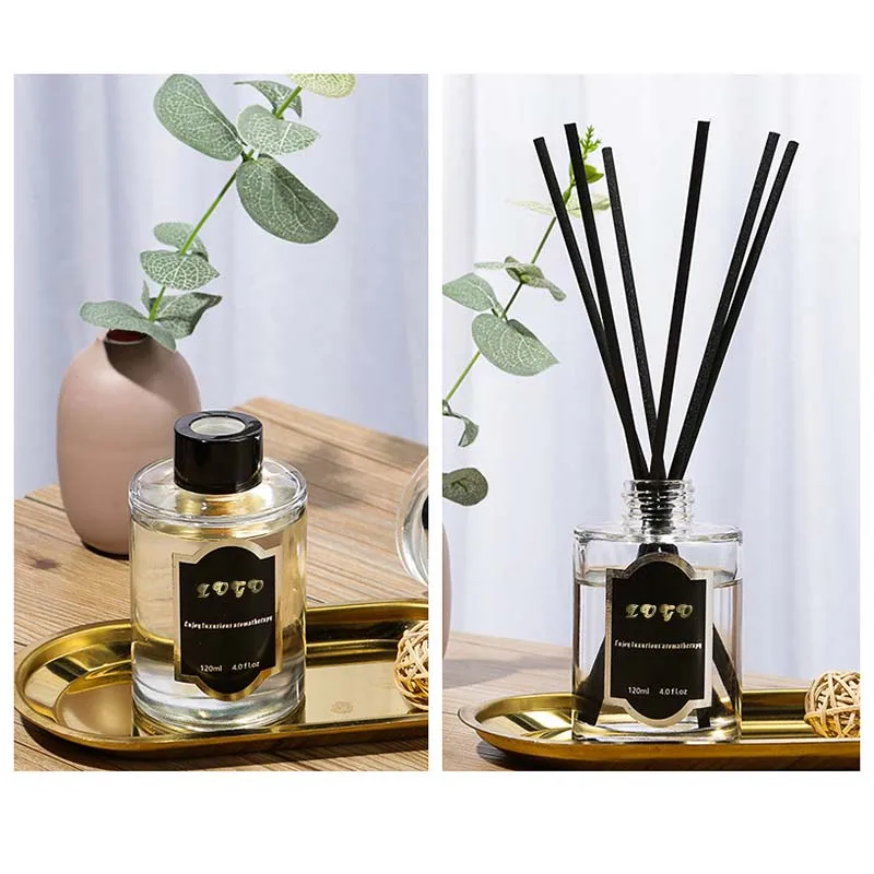 Flower Reed Fragrance Diffuser OEM Home Fragrance Oil Reed Diffuser Set With Sticks Customized Scent Air Fresheners 120ml