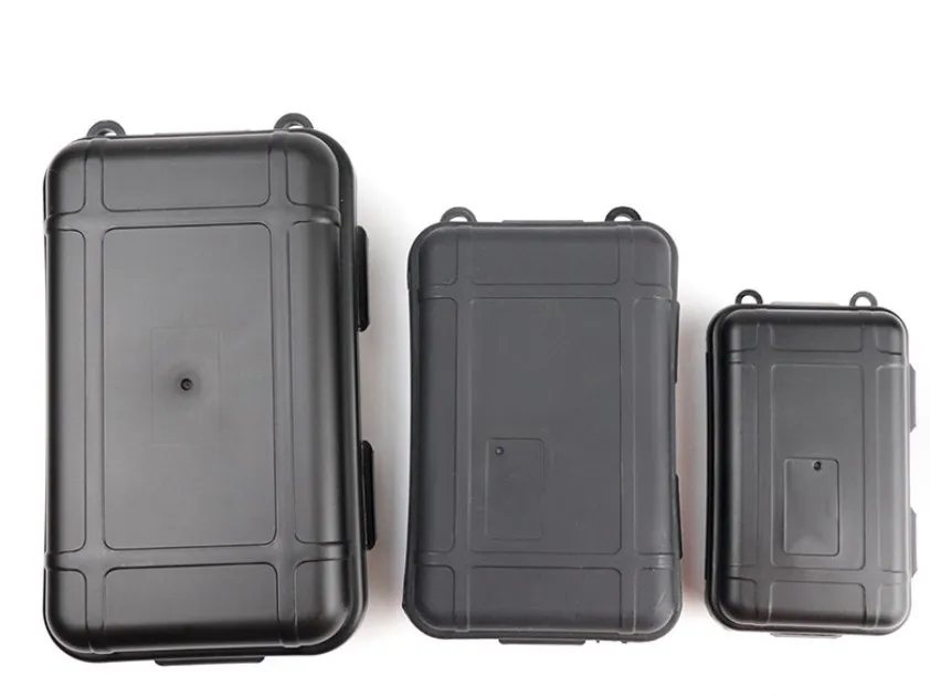 EDC Portable Small Outdoor Waterproof Shockproof Storage Enclosure Airtight Survival Container Box