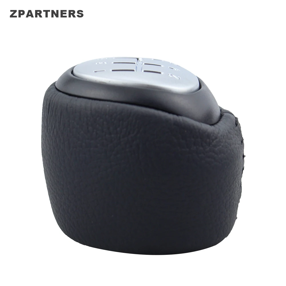 ZPARTNERS Custom Acrylic Genuine Leather With Manual Transmission Speed 5 6 Gear Stick Shift Lever Knob For SAAB
