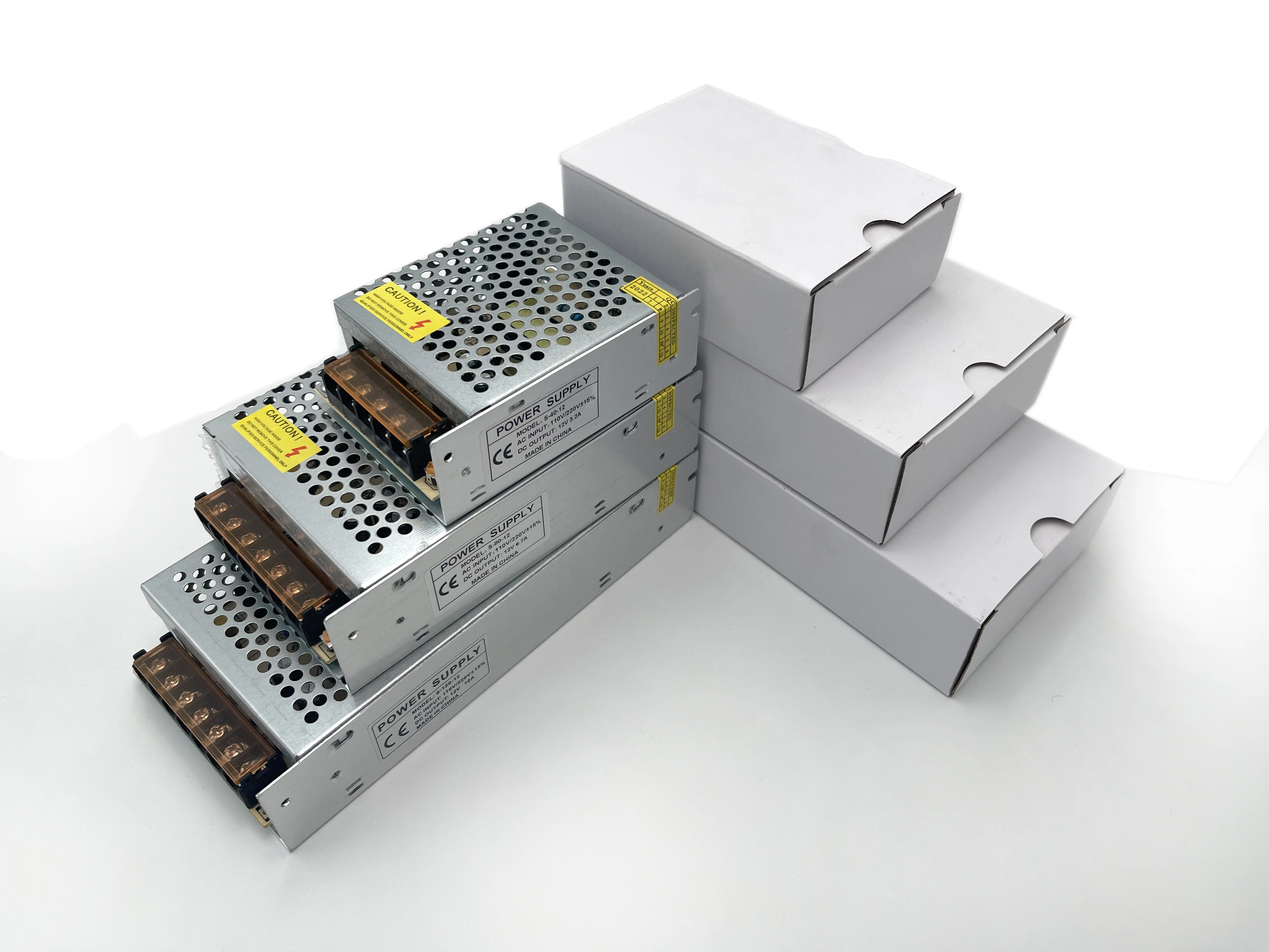 100W 200W 300W AC220V AC110 DC 12V DC 24V Aluminum Shell Led Driver Switching Power Supply For Strip Light