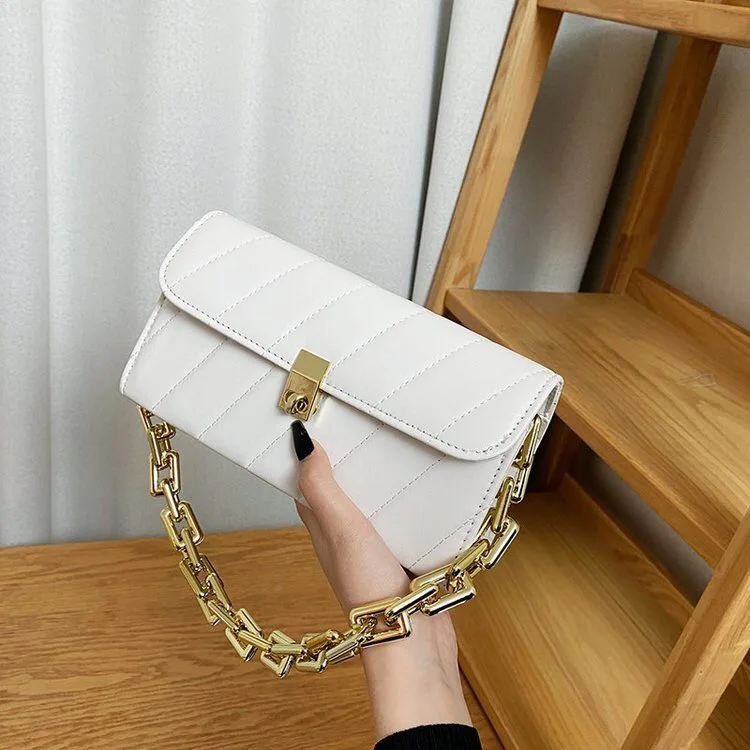 
New Style Vintage Flap Lock Classic Women Bags Casual Leather Shoulder Bags Clutch Crossbody Bag Handbag Messenger 