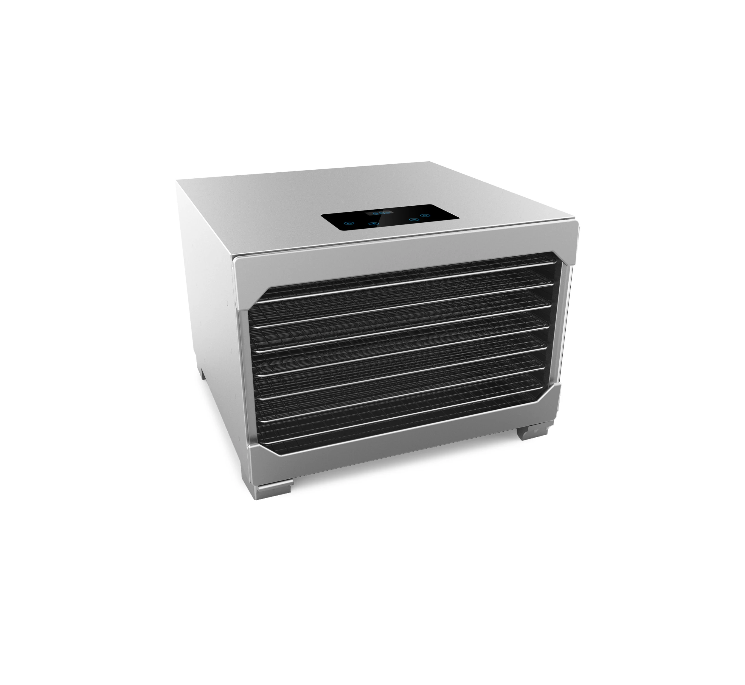 Factory price 5 trays Food dehydrator for fruit vegetable stainless steel Transparent tempered glass door fruit drying machine