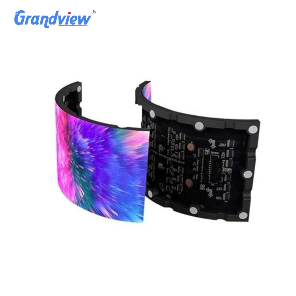 Led Soft Screen P1.5 P1.8 P2 P2.5 P3 P4 Abnormality Design Customized Soft Full Color Smd Flexible Creative Led Panel Display
