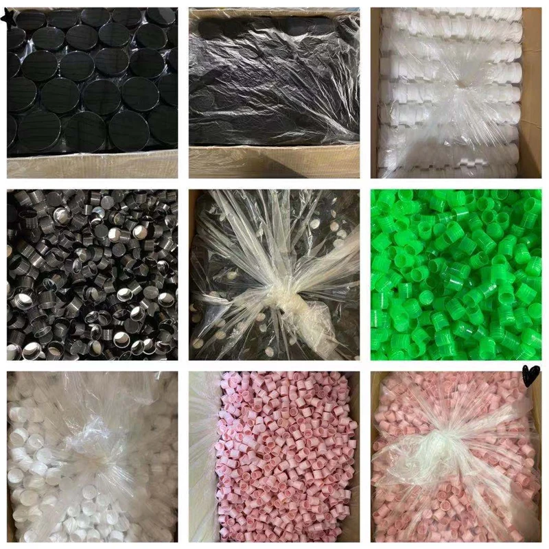 Wholesale plastic hole plug drops liner seal transparent plastic inner plug for wine glass bottles bottle neck