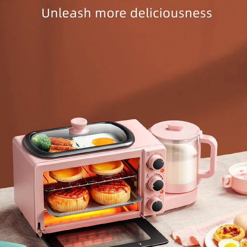 2024 Three in One Breakfast Machine Household Biscuit  Breakfast Cake  Baking  Cake Machine Hot Sell