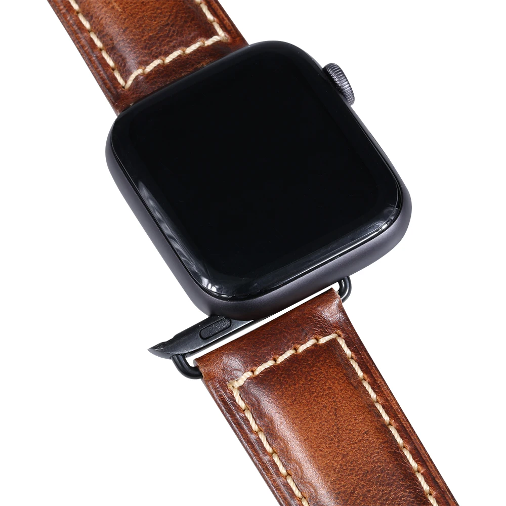  Ремешок из натуральной кожи для apple watch band 6 5 4 3 2 1 38 40 42 44