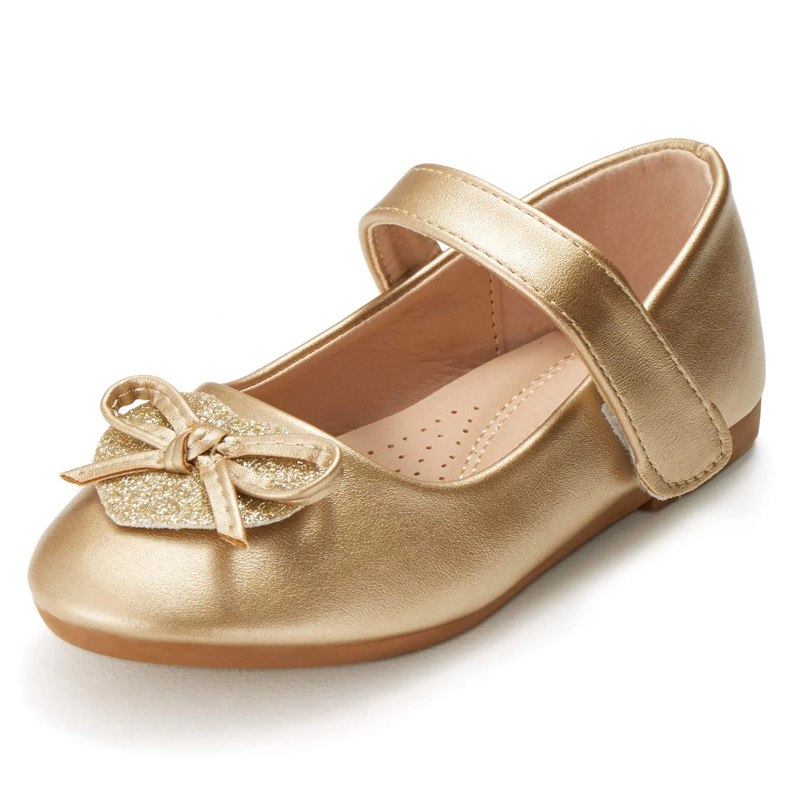 Custom Logo Casual Cute Bow Toddler Little Girls Dress Ballet Mary Jane Flat Shoes