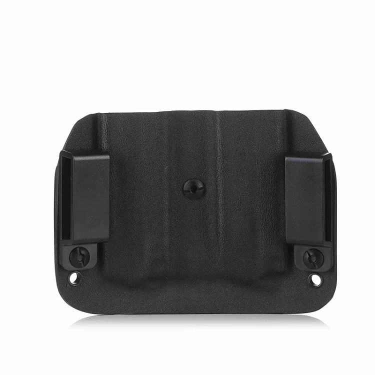 custom owb IWB holster kydex tactical double mag pouch