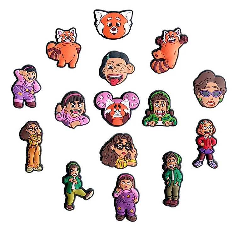 Popular Turning Red design cartoon children crocodile charm animation youth deformation bear clogs Charm