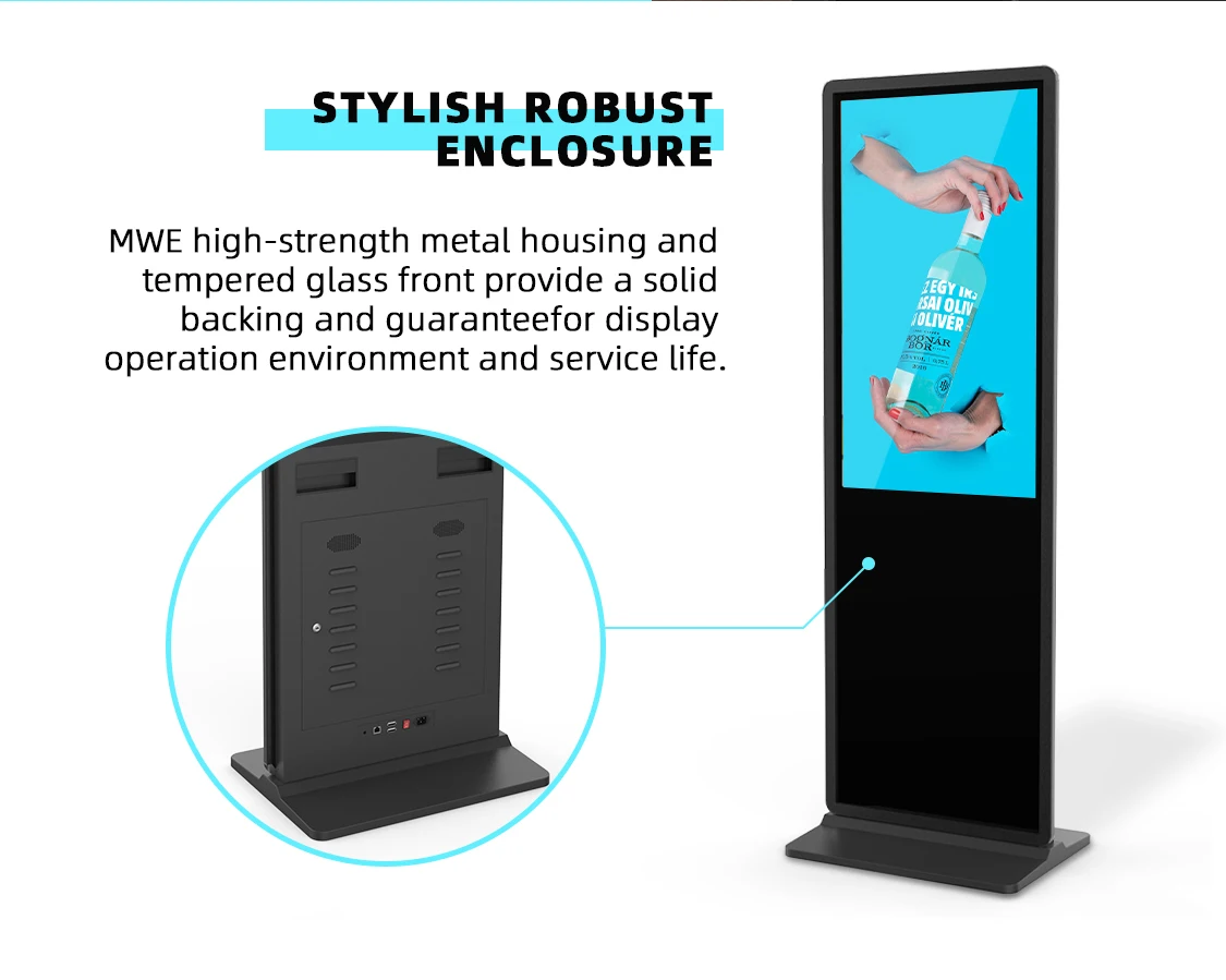 European and North American Warehouses in Stock for Fast Delivery 32-86 Inch Indoor Lcd Digital Signage Advertising Display