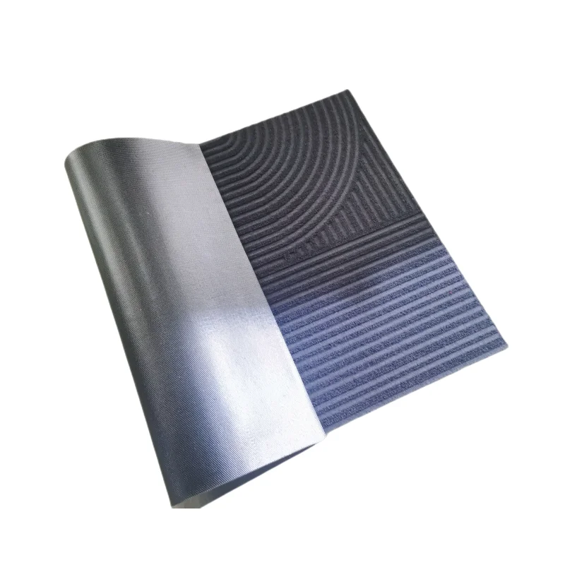 Large Heavy Duty Indoor Entryway Mat Gray Pattern Scrape Dirt Outdoor Floor Mats