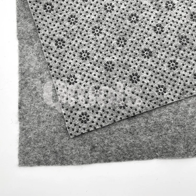 Wholesale Custom Final Backing Fabric Cloth Non-slip Rug Pad Polyester Dots Carpet Secondary Backing Cloth