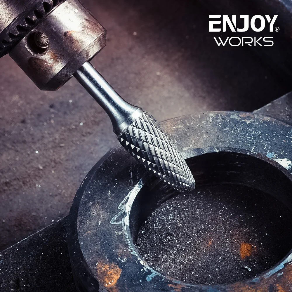 High Speed Grinder Flexible Rotating Double Cut Tungsten Carbide Rotary Burrs Burr Set Single Cut