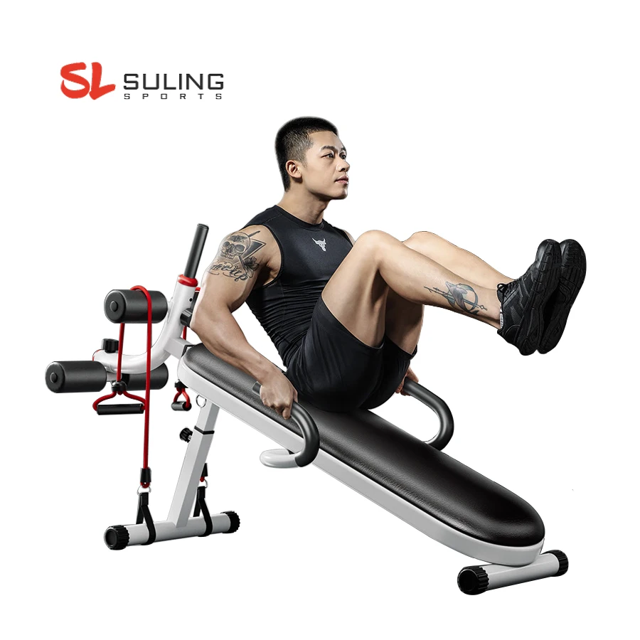 Bodybuilding Muscle abs abdominal exercise Folding machine equipment Fitness Training Sit Up ab Bench for stomach workout