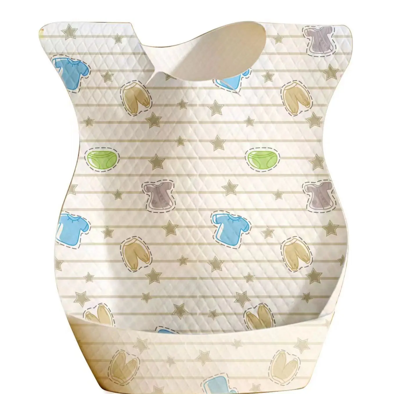 Wholesale Manufacturer High Quality Cute Animal Cartoon Print No Wash Bib Portable Disposable Baby Feeding Non Woven Bib