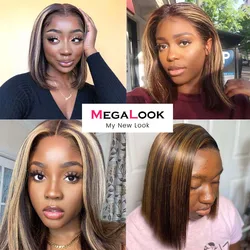 Honey Blonde 613 Short Glueless Full Hd Lace Bob Wig Human Hair Lace Front Closure Human Hair Wigs For Black Women