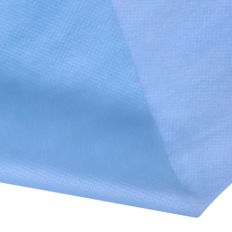 Wholesale Blue pp nonwoven fabric 100% Polypropylene sheet lining cloth Spunbonded  Fabric Roll