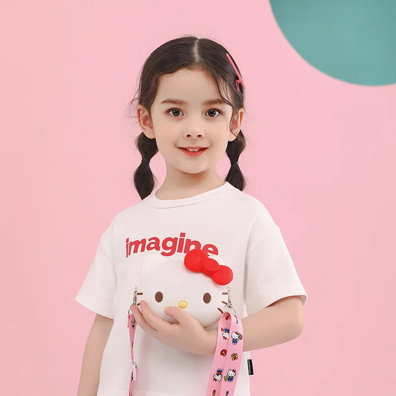 Новая Милая мультяшная мини-сумка для мобильного телефона с аниме Kawaii, силиконовая сумка с кошкой Kt для девушек на одно плечо, милый мультяшный кошелек Zero, модный подарок