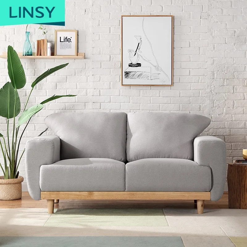 Современный тканевый диван Linsy для гостиной комбинированный угловой виллы в скандинавском стиле оптовая продажа мебель легкий роскошный LS075SF5