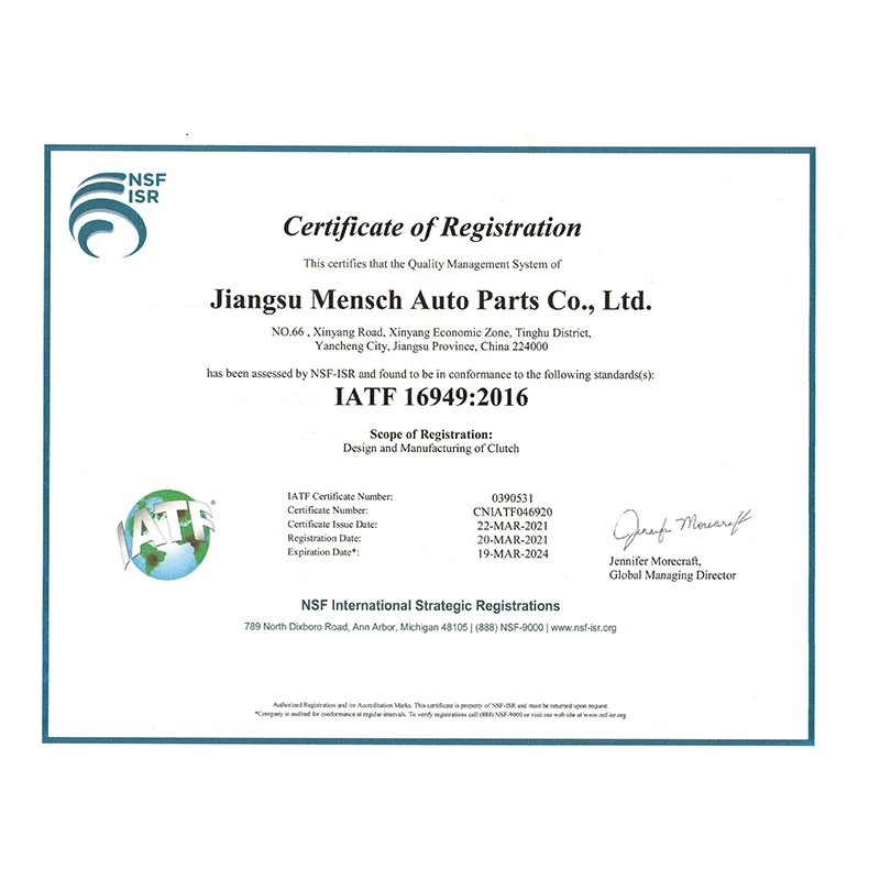 NDC516 Mensch Clutch Friction Plate Disc for NISSAN FE6B clutch pressure plate