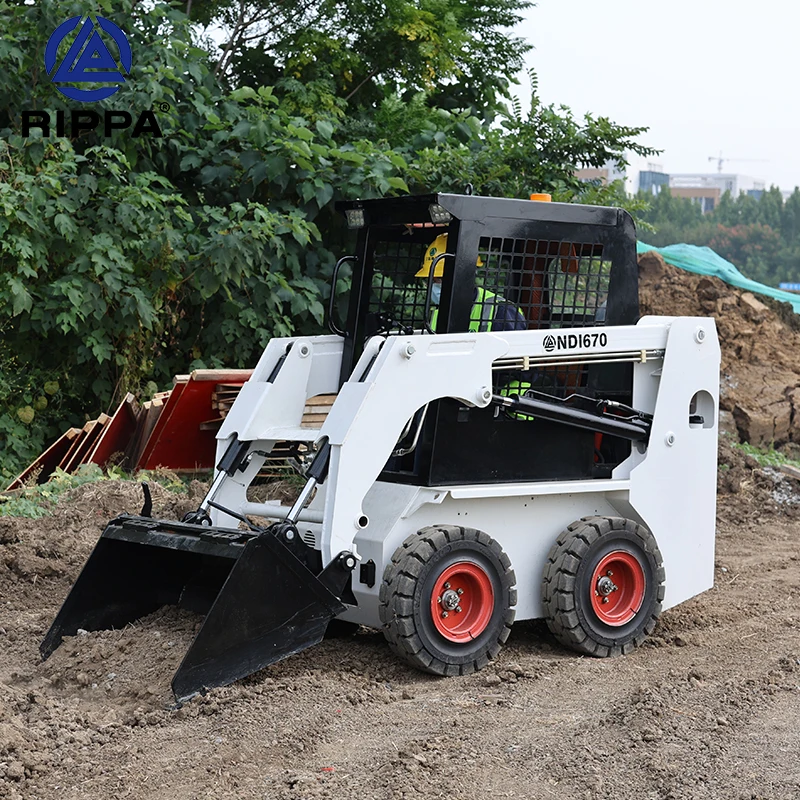 Cheap Mulcher Trencher Rock Saw Sweeper Snow Blower Auger Hammer Small Skid Steer Loader