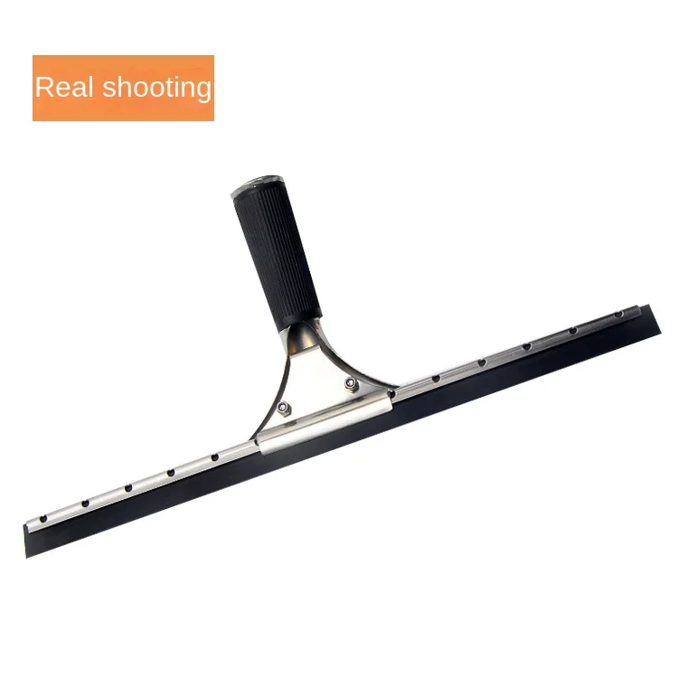 2022 new product tools stainless steel window squeegee glass wiper squeegee cleaner window scraper with holder and rubber strip