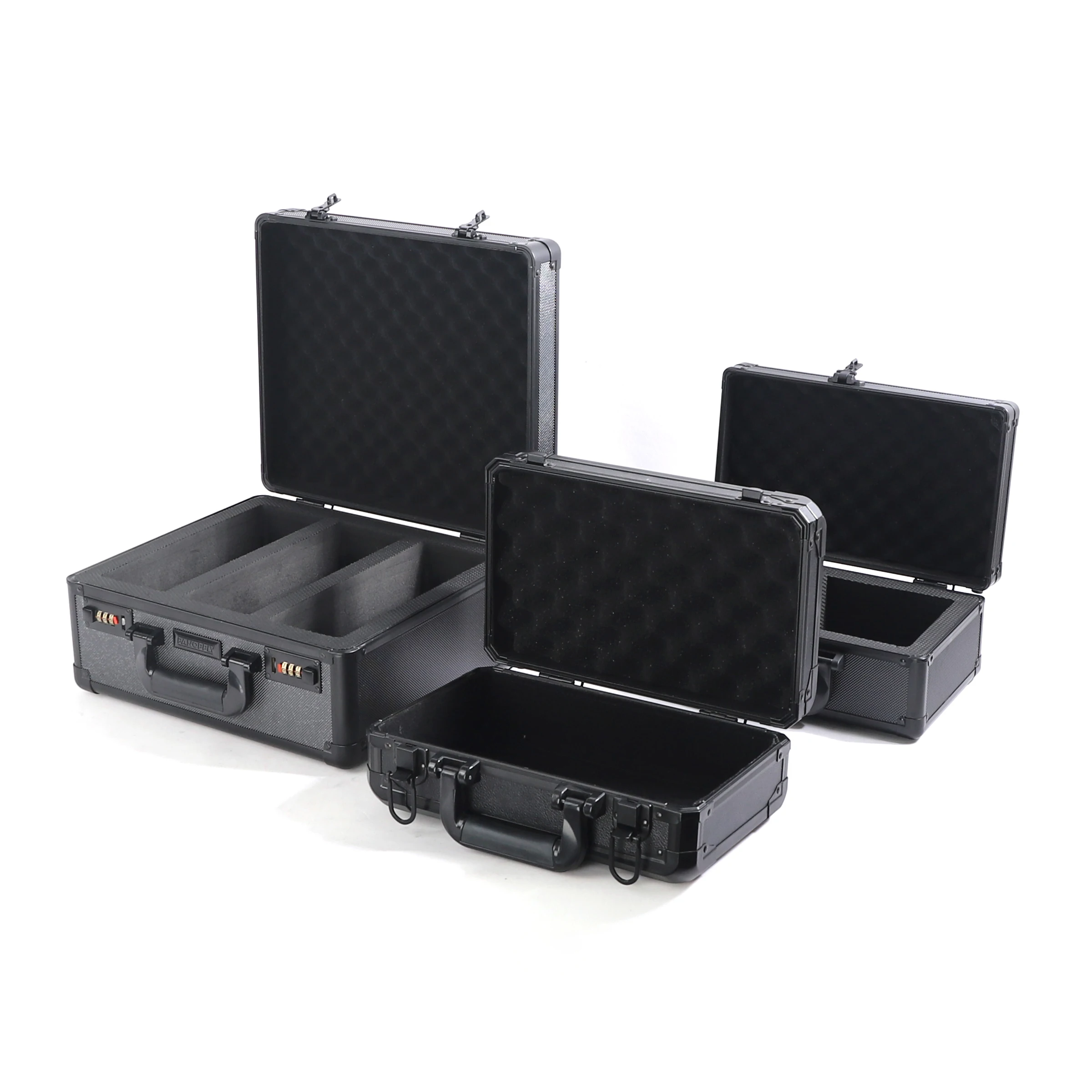 Custom OEM Manufacturer Hard Portable Aluminum Sample Carrying Case for Display Purpose