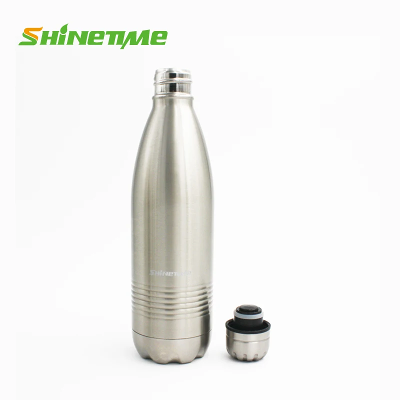 2022 Hot Selling Custom Logo&Color Double-walled Stainless Steel Insulated Cola Shape Water Bottle Portable Tumbler For Cycling
