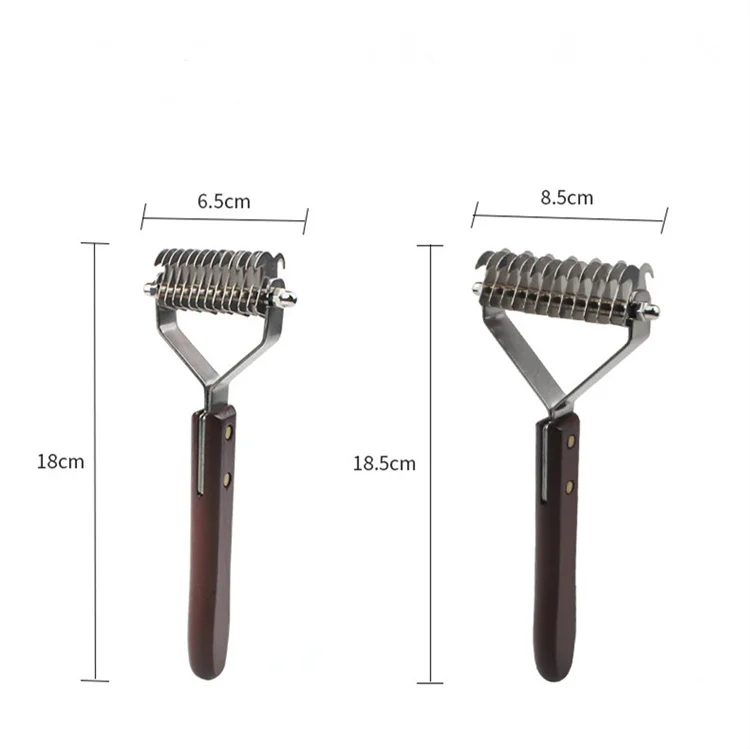 New Arrival Stainless Steel Dematting Comb with 2 Sided Professional Grooming Rake For Medium Small Dogs And