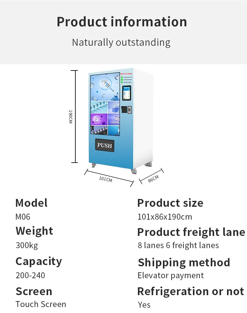 Large Capacity Medicine Locker Drug Store/Convenience Store Fully Automatic Pharmacy Products Vending Machine for Drug