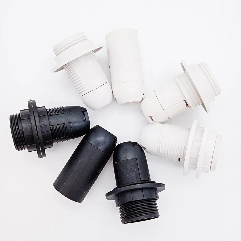CE E14 Plastic Lamp Holder White Or Black Lampholder