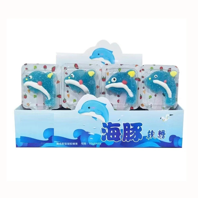 Jelly Candy Fruits Animal Fastfood Jelly Lollipops 20g vegan candy